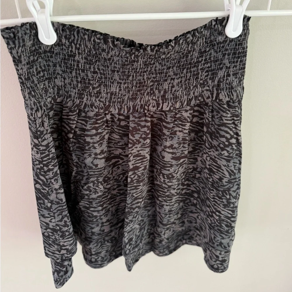 Rails Addison Skirt - Charcoal Grey Abstract Animal Print - Size Small